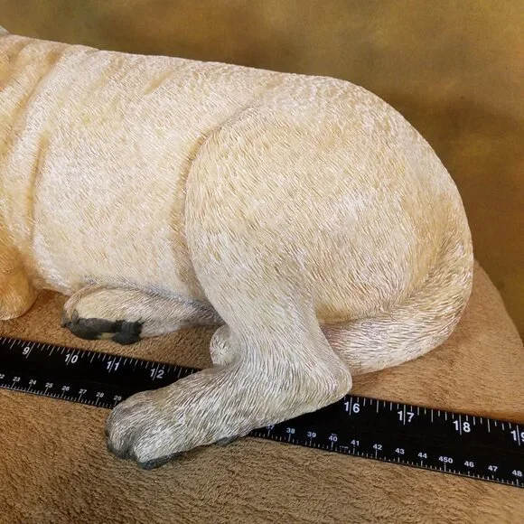 Dog Large Figurine - Mastiff Style - Older Resin - Picture 8 of 13